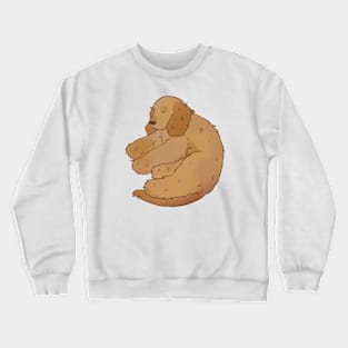 Cute english cocker spaniel sleeping illustration Crewneck Sweatshirt